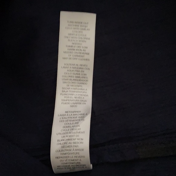 CHICO’S Navy Top Trimmed w/ Sequins, NWO Tags,  XL - Picture 9 of 10